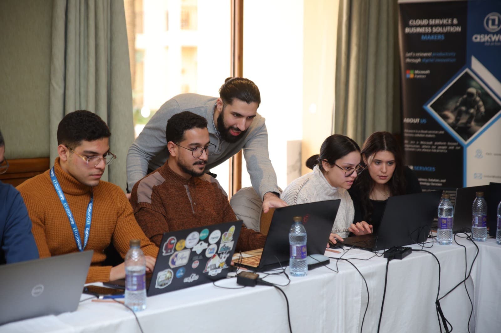 Howdang Rashid leading a hands-on Power Platform workshop for a Microsoft Partner team